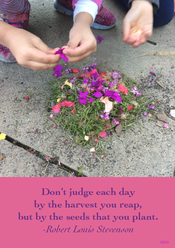 Don't judge each day by the harvest you reap, but by the seeds that you plant. Robert Louis Stevenson Photo and Design by Tara Gill